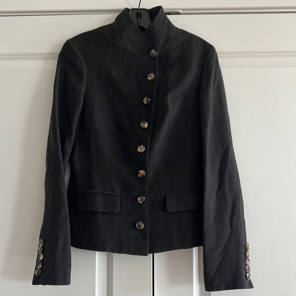 All saints Tammi Jacket / linen & wool blend military blazer